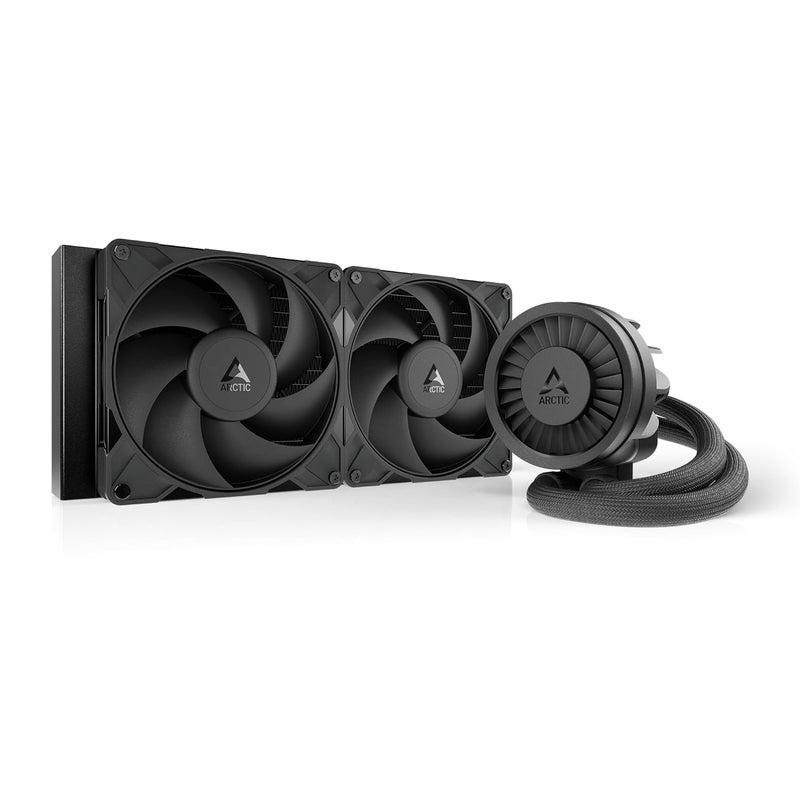 Arctic Liquid Freezer III Pro 280 - AIO CPU Cooler, 2 x 140 mm Water Cooling, 38 mm Radiator, PWM Pump, VRM Fan, AMD AM5/AM4, Intel LGA1851/1770 Contact Frame - Black - Image 1